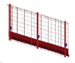 Continuous edge protection barrier arrangement